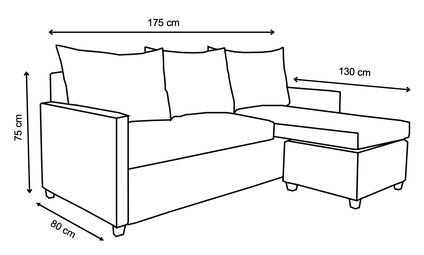 Sala Esquinera Modular El Bazar Store Vancouver Gris oxford 175x130 cm Sofa Lado derecho ó izquierdo Económica, Tela Lino