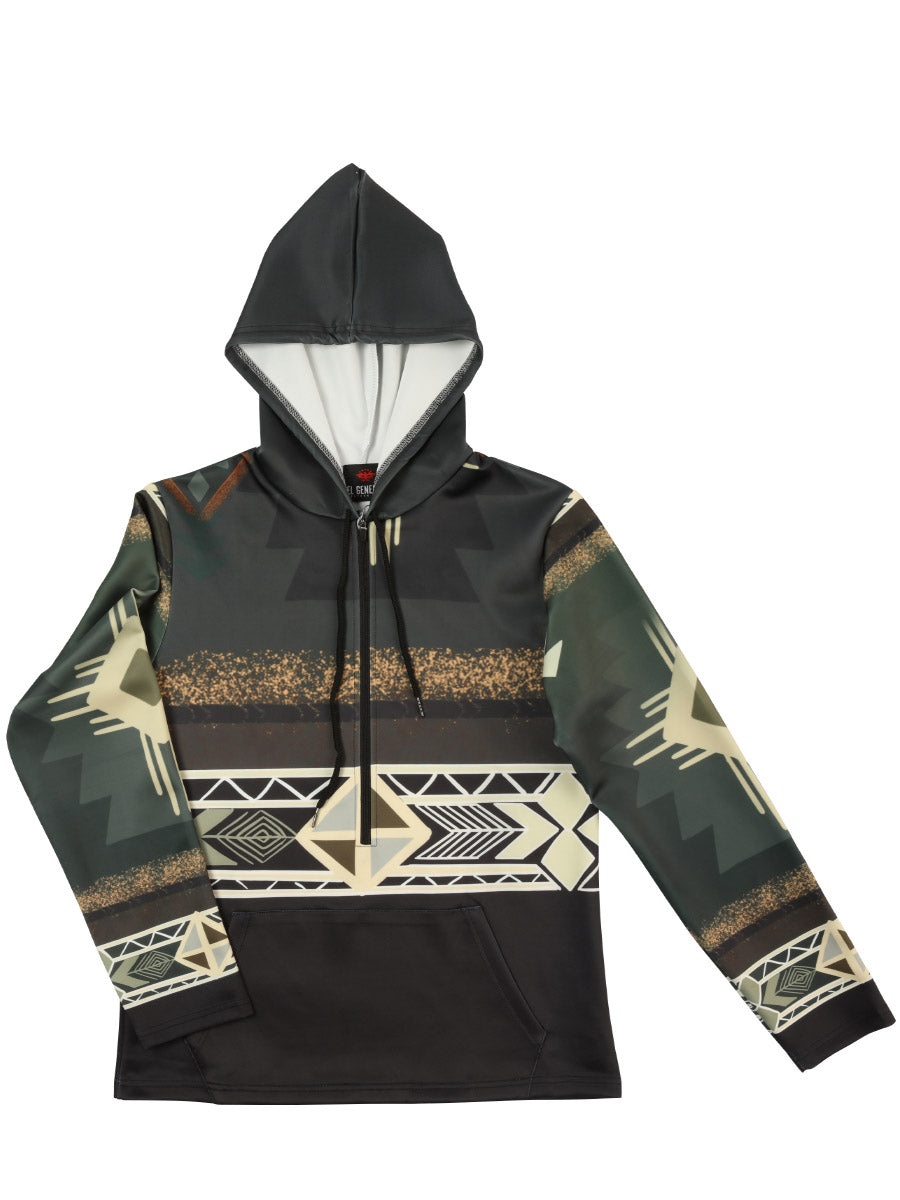 Chamarra de Hombre El General Western Wear SYG-2828 en Tela Color Negro 702052