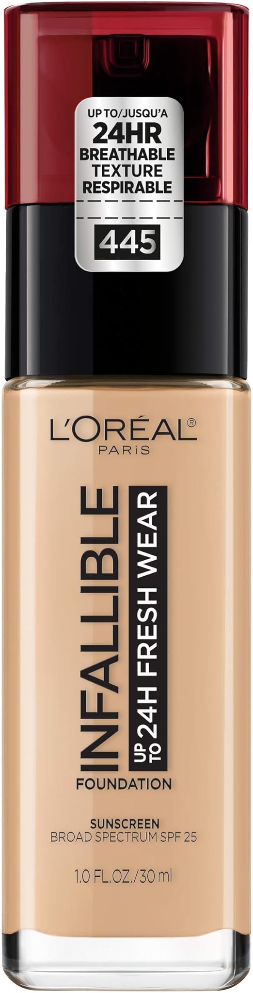 LOREAL INFALLIBLE 24H FRESH WEAR SPF 25 FOUNDATION #445 30ml