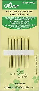 15 Agujas de Ojo Dorado para Apliqué #10