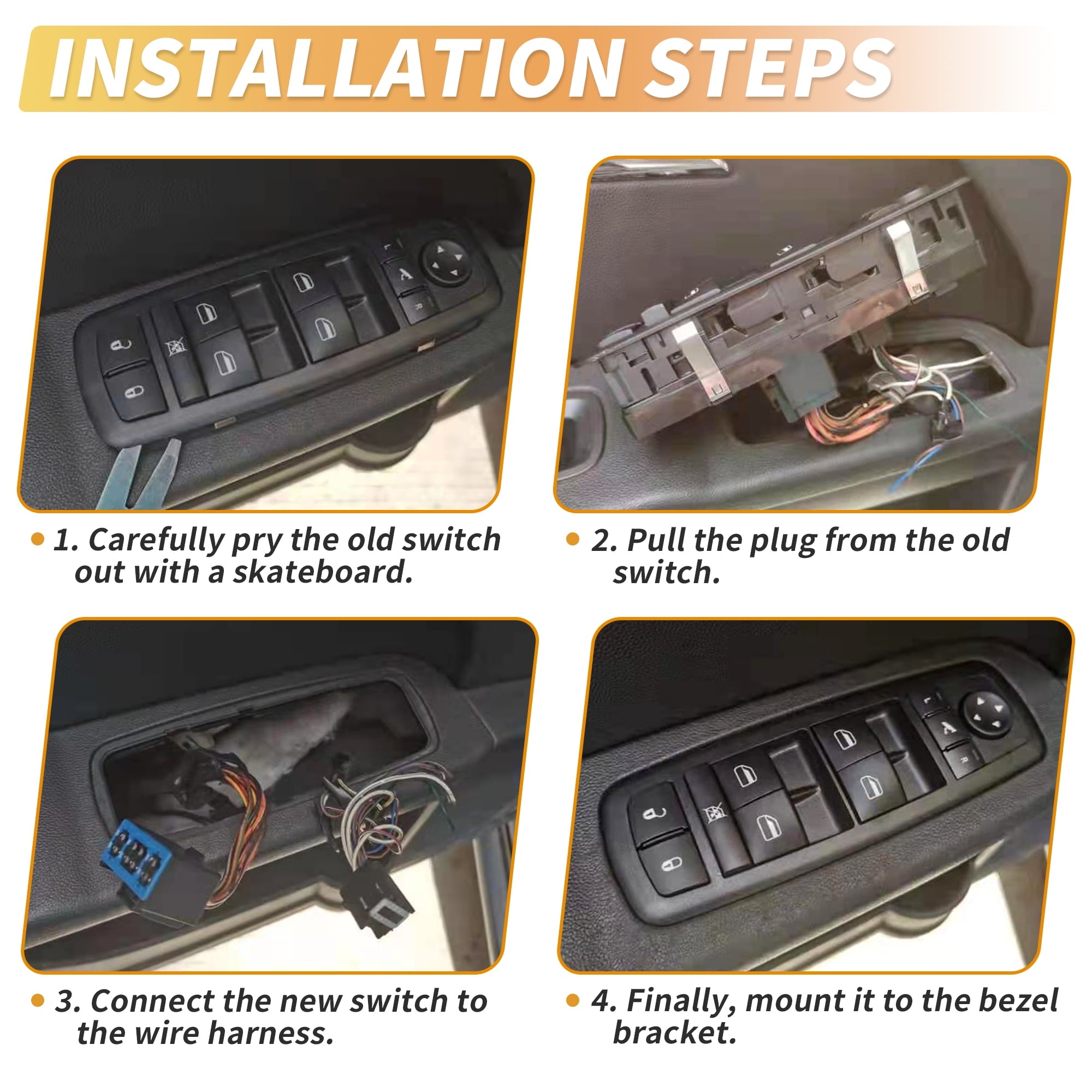 Interruptor de ventana eléctrica del lado del conductor delantero izquierdo para Suzuki Ignis 2002-2008