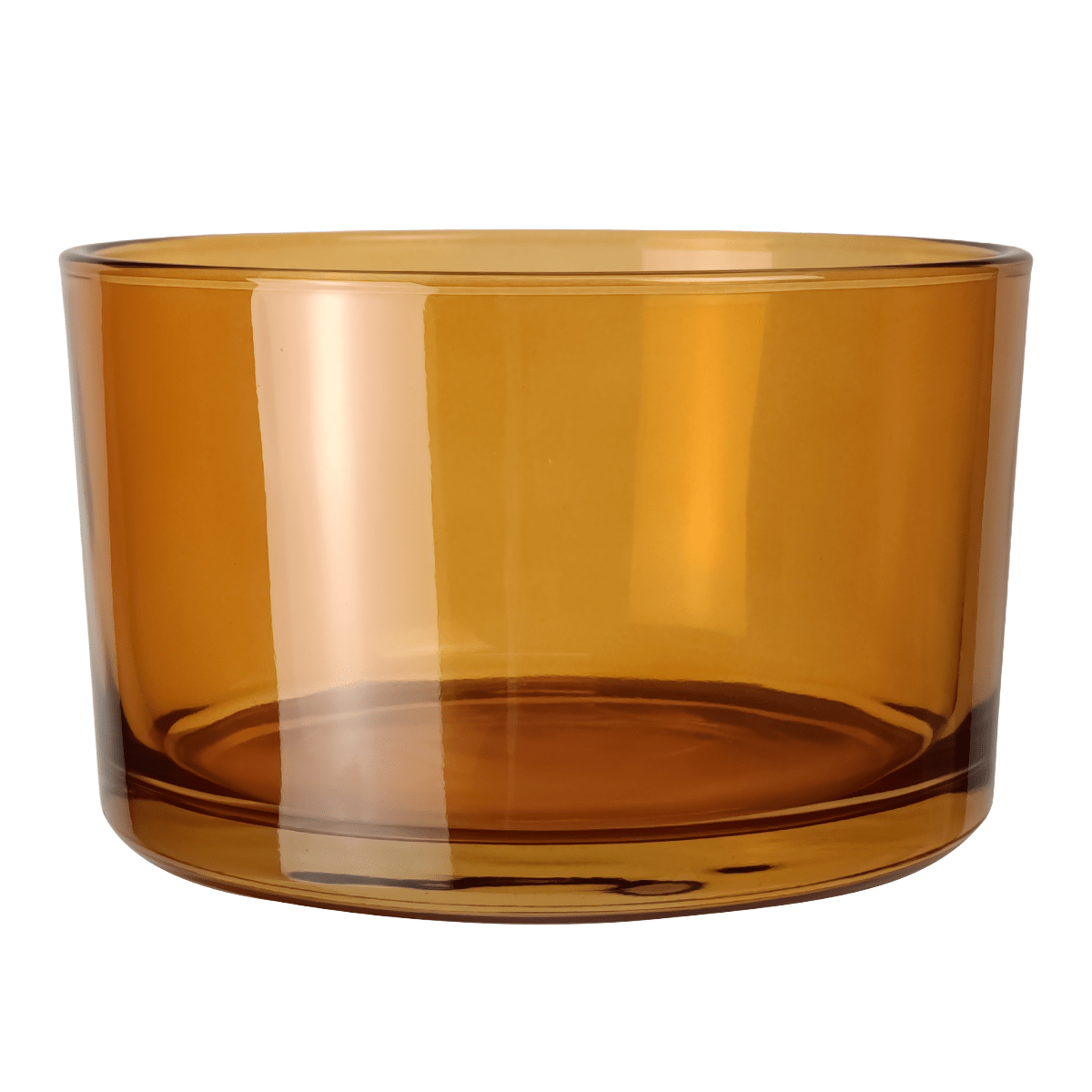 750ml - Mónaco Vaso de vidrio para velas - Frasco Ámbar Transparente