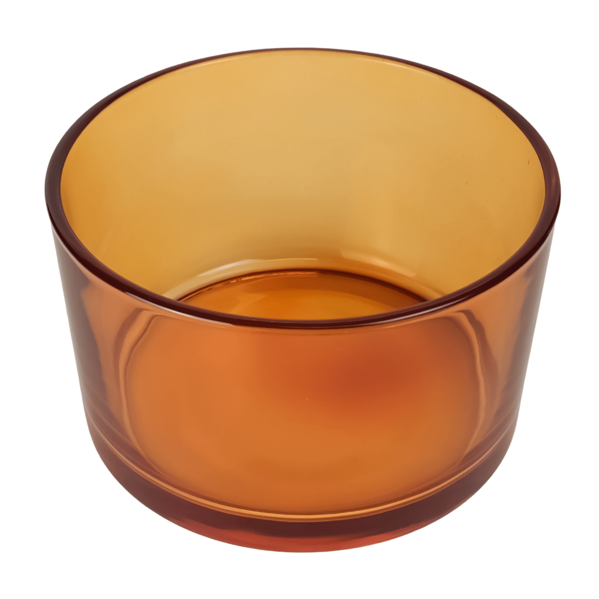 750ml - Mónaco Vaso de vidrio para velas - Frasco Ámbar Transparente