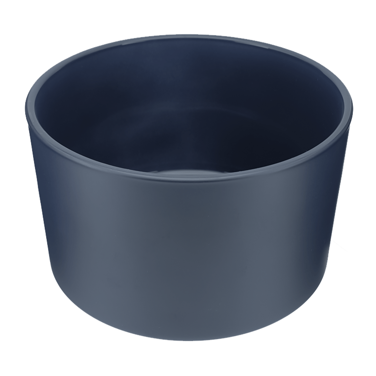 750ml - Mónaco Vaso de vidrio para velas -  Frasco Azul Profundo Mate