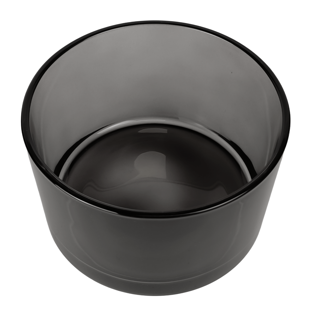 750ml - Mónaco Vaso de vidrio para velas - Frasco Gris Transparente
