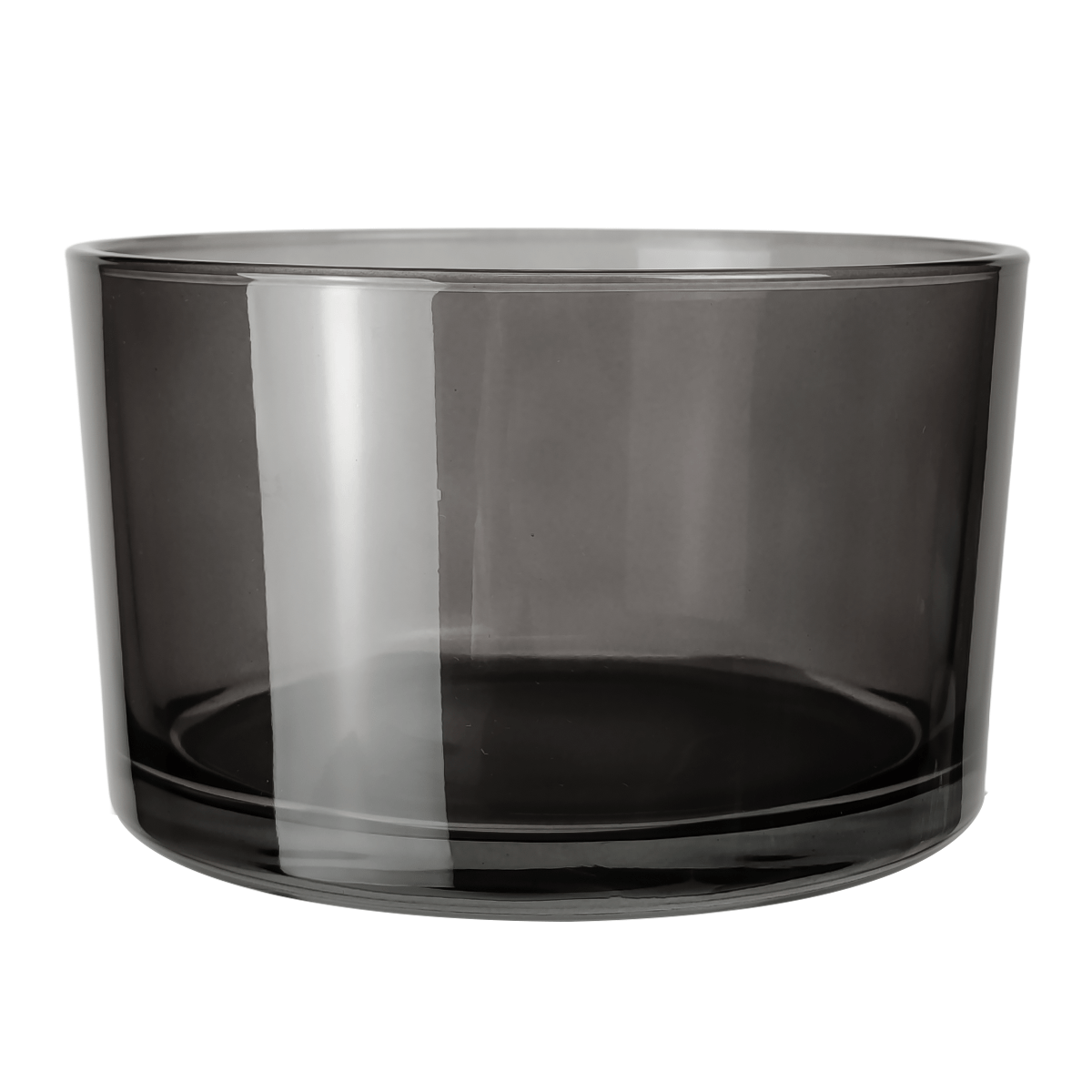 750ml - Mónaco Vaso de vidrio para velas - Frasco Gris Transparente