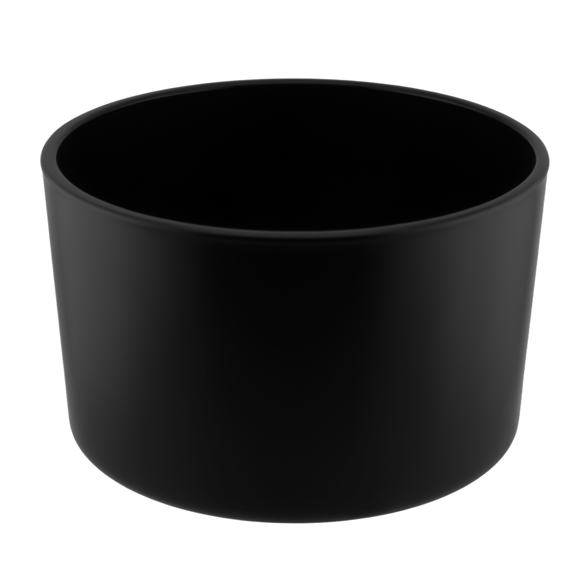 750ml - Mónaco Vaso de vidrio para velas -  Frasco Negro Mate