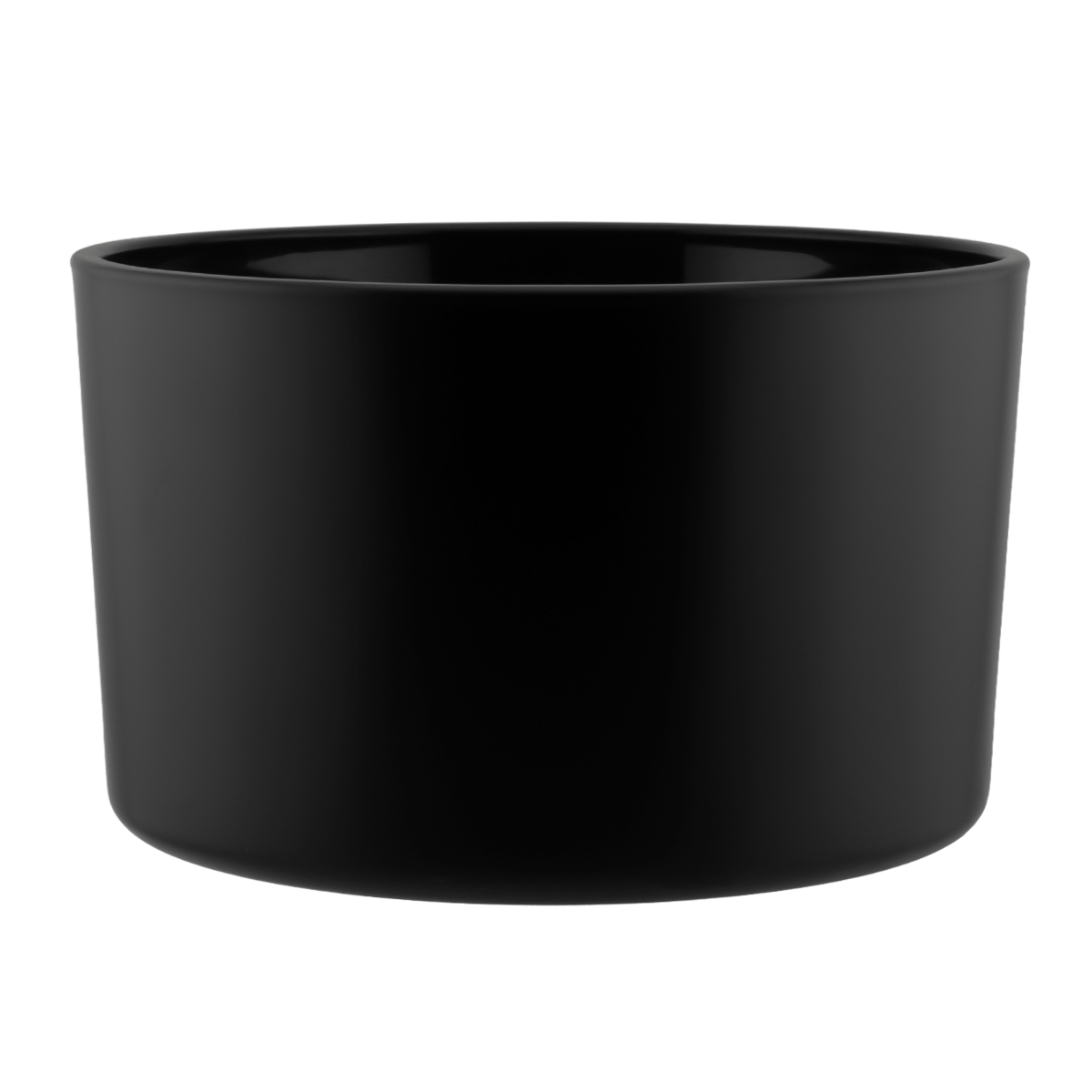 750ml - Mónaco Vaso de vidrio para velas -  Frasco Negro Mate