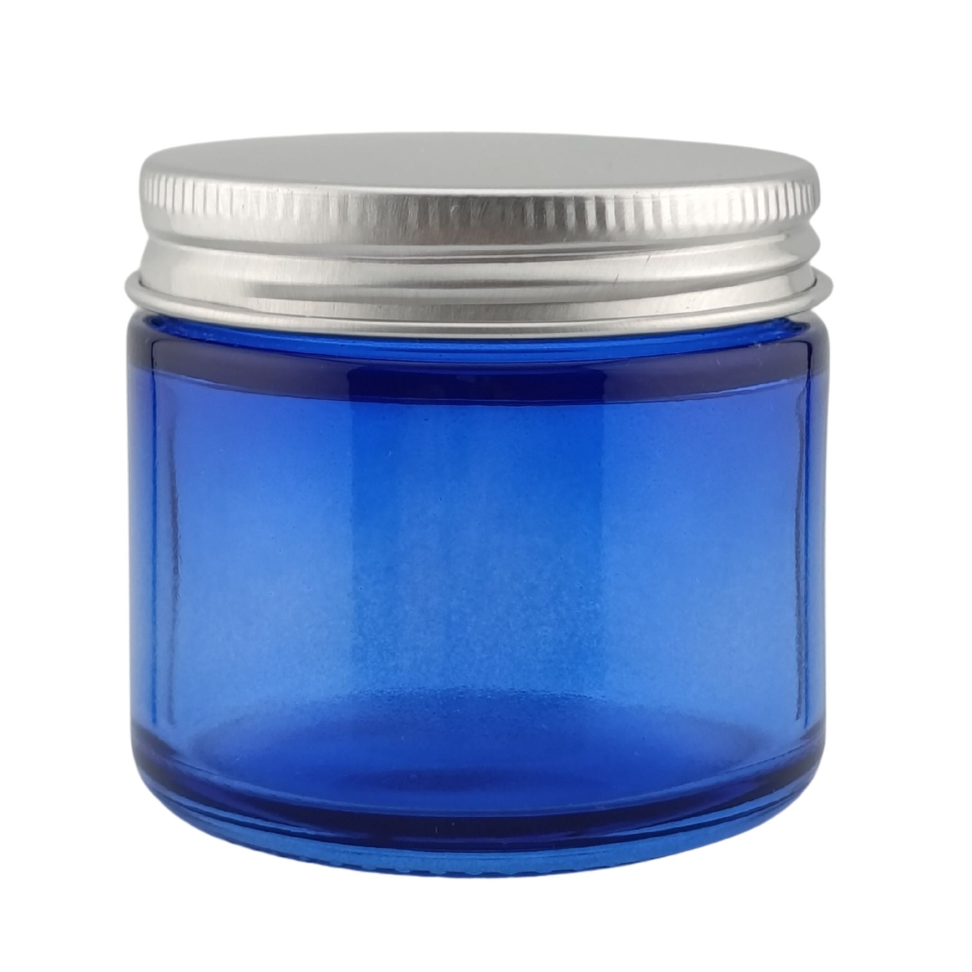 75ml - Miami Vaso de vidrio con rosca para velas - Frasco Azul