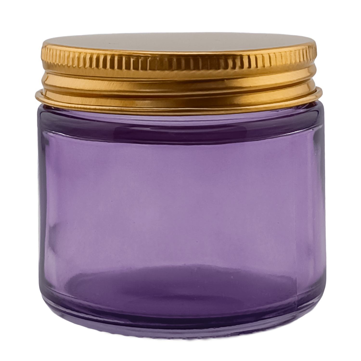 75ml - Miami Vaso de vidrio con rosca para velas - Frasco Morado