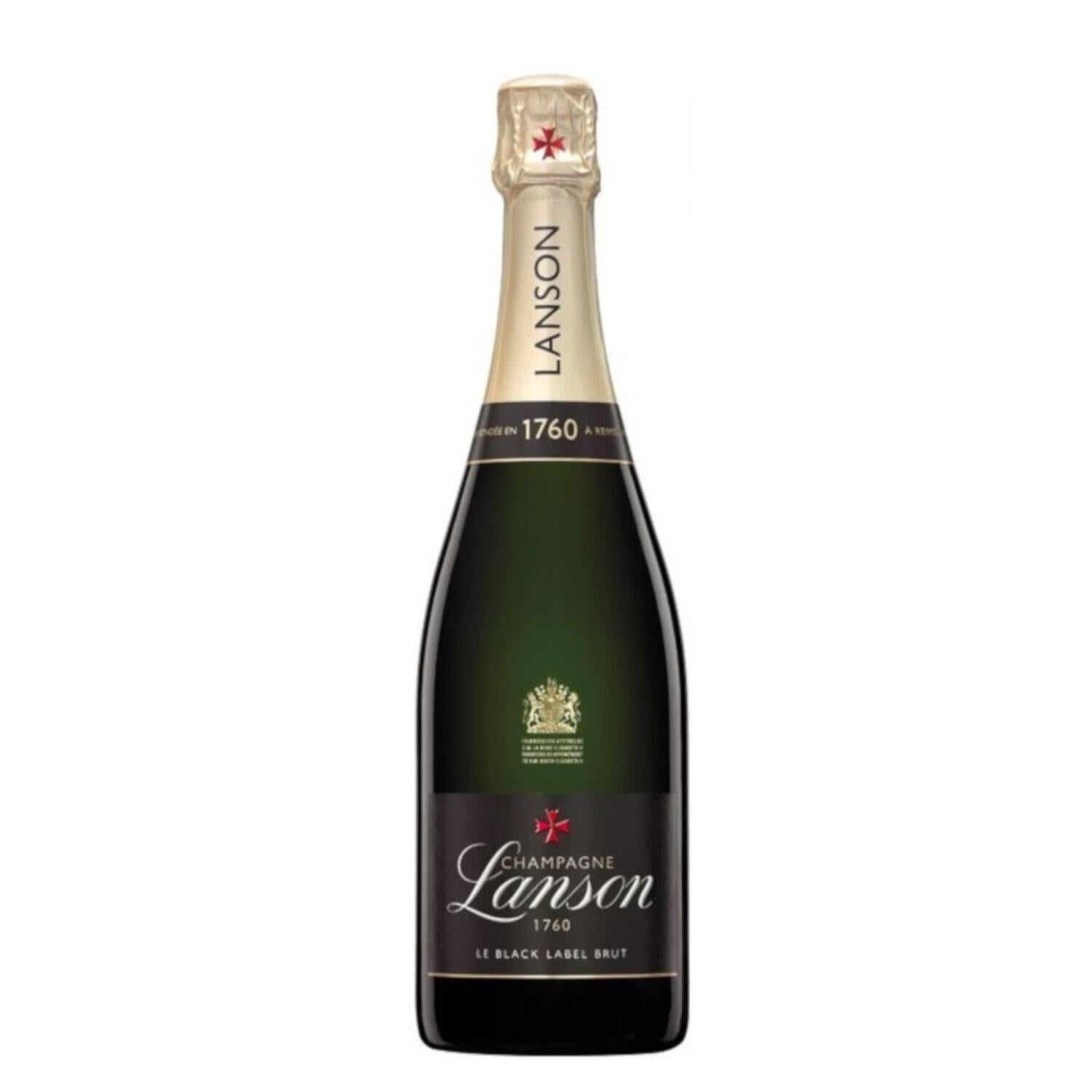 Pack de 6 Champagne Lanson 1760 Le Black Label Brut 750 ml Lanson 1760  Le Black Label Brut