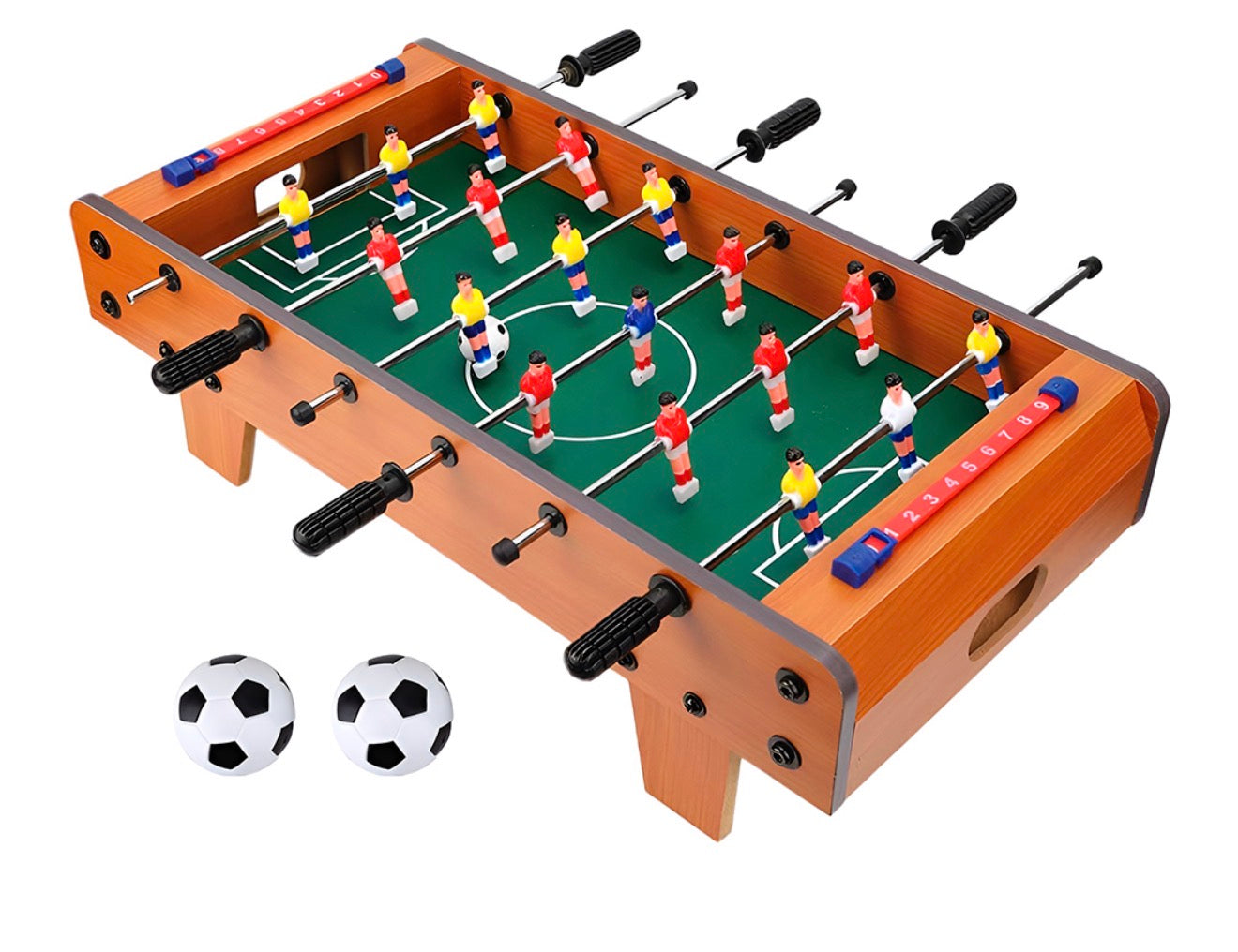 Mini Futbolito de Mesa Armable con 2 Pelotas