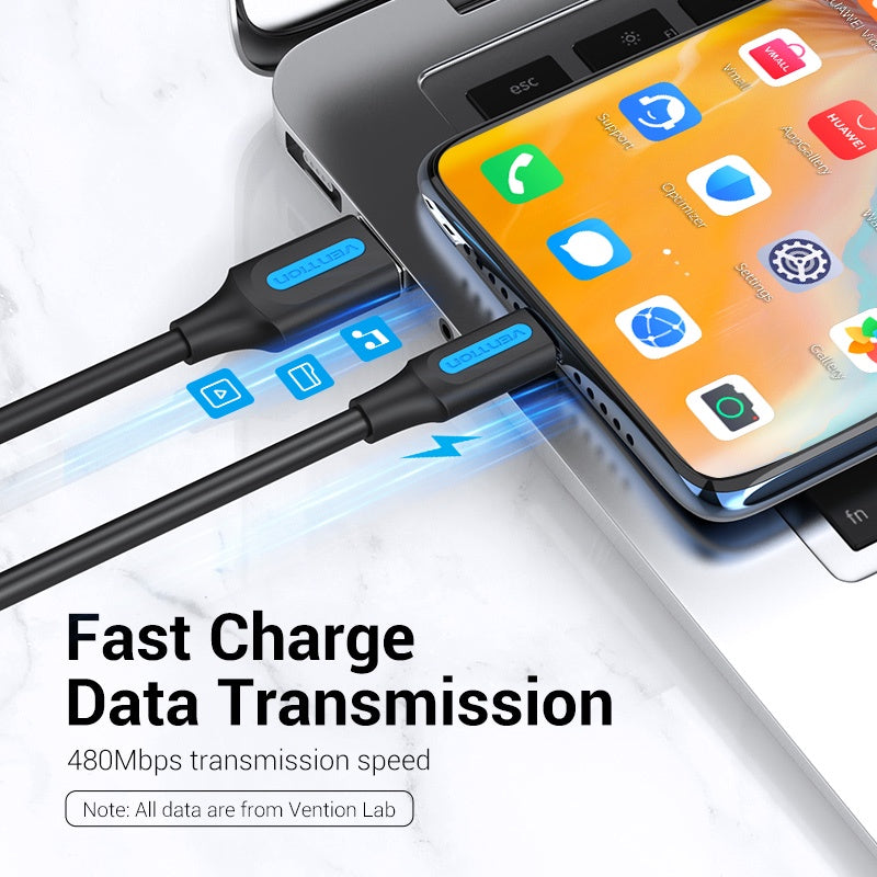 Vention Cable USB Tipo C De Carga Rápida De 60W 3A Para Huawei Honor
