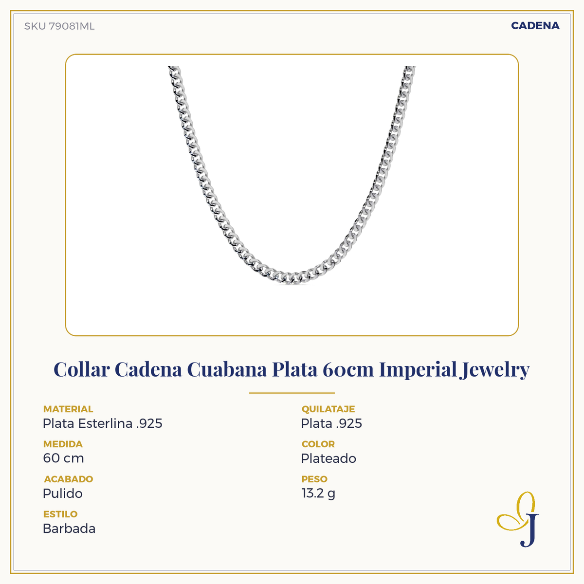 Cadena De Plata 925 Estilo Barbada De Calibre 3.2mm en 5 colores