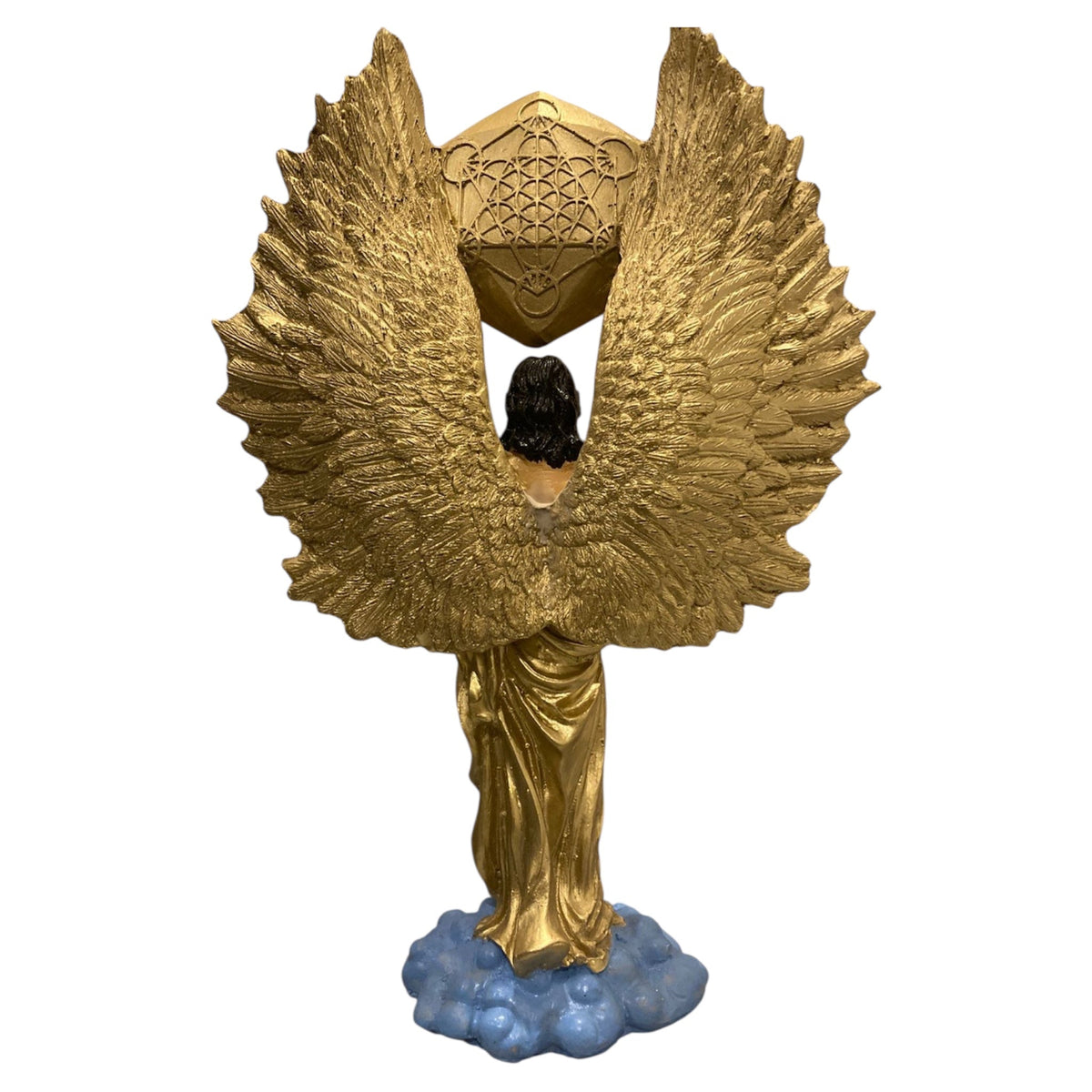 Metatron Arcangel Resina Nacional Pintado A Mano 32 Cm