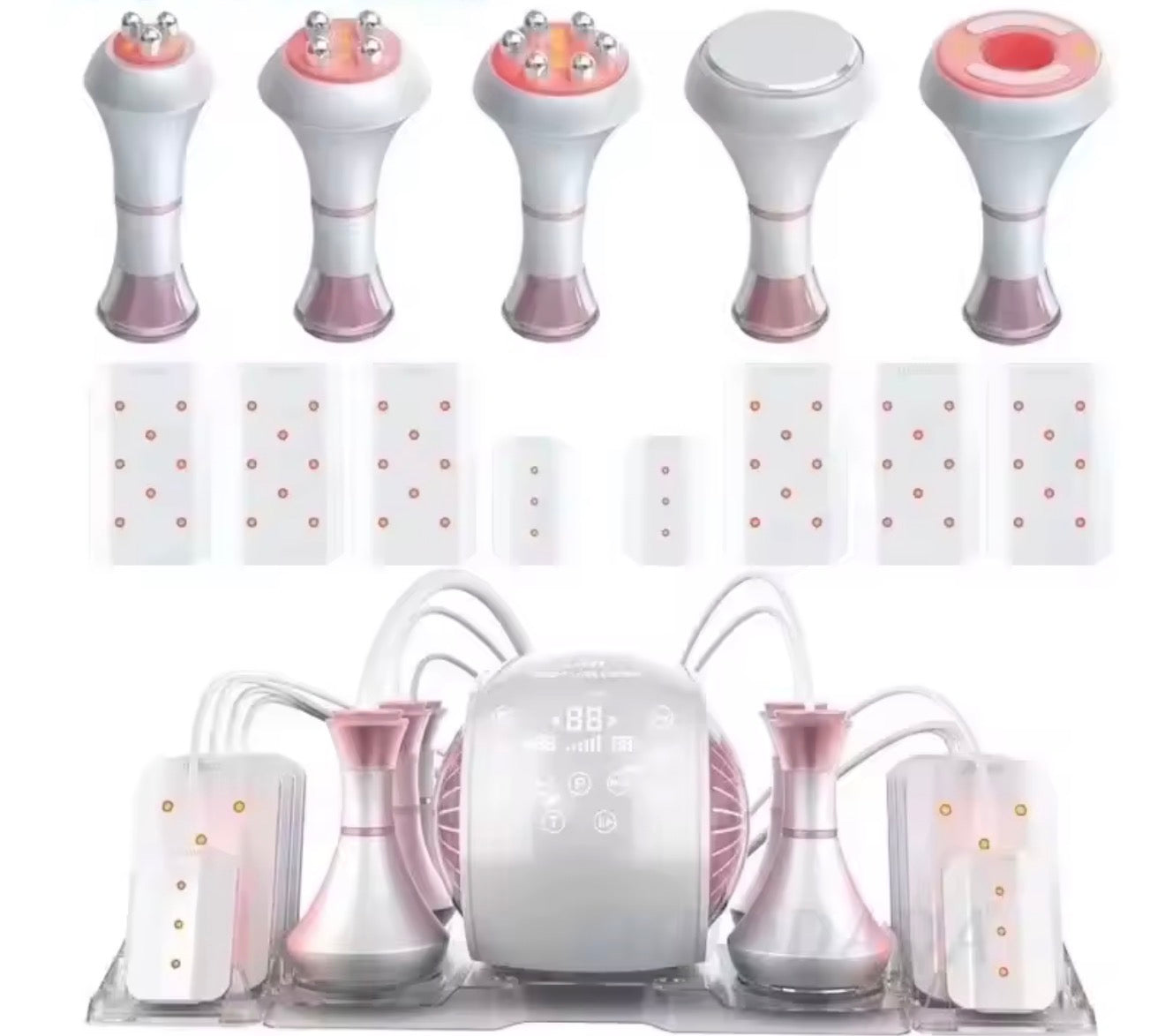 Máquina de Cavitación Ultrasónica 6 en 1 80K – Reductora, Infrarroja