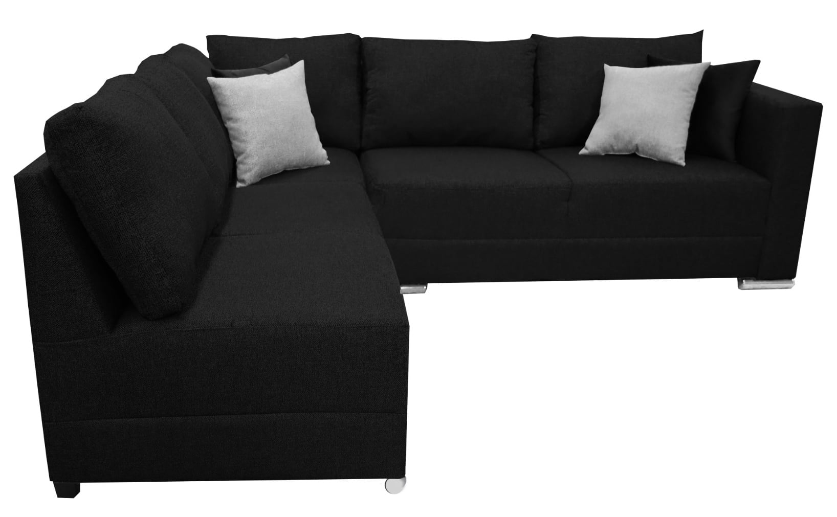 Sala esquinera Tempo 215 x 255 cm Negro Lino nacional EL BAZAR STORE Moderna modular