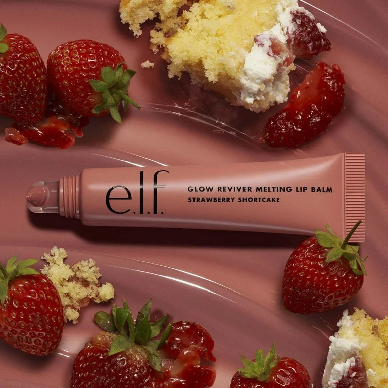 ELF Glow Reviver Melting Lip Balm Tono Strawberry Shortcake