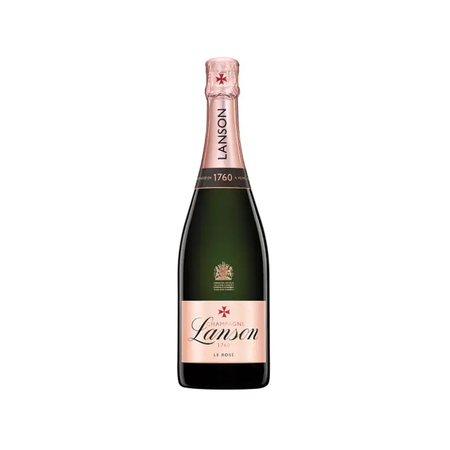 Pack de 4 Champagne Lanson Rose C/E 750 ml