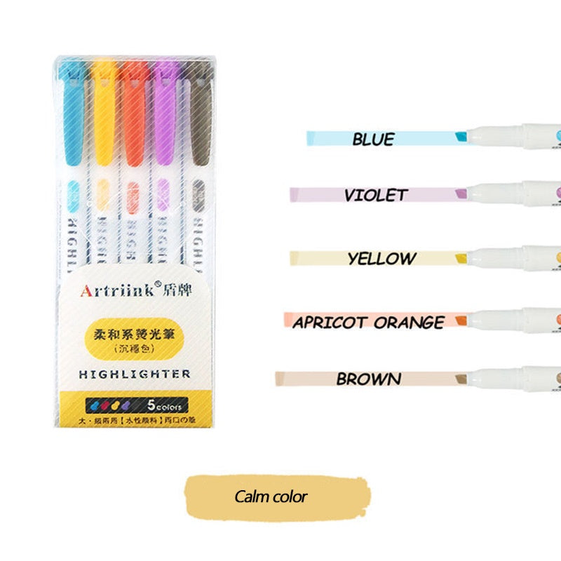 25 Colores kawaii Doble Cabeza Iluminador