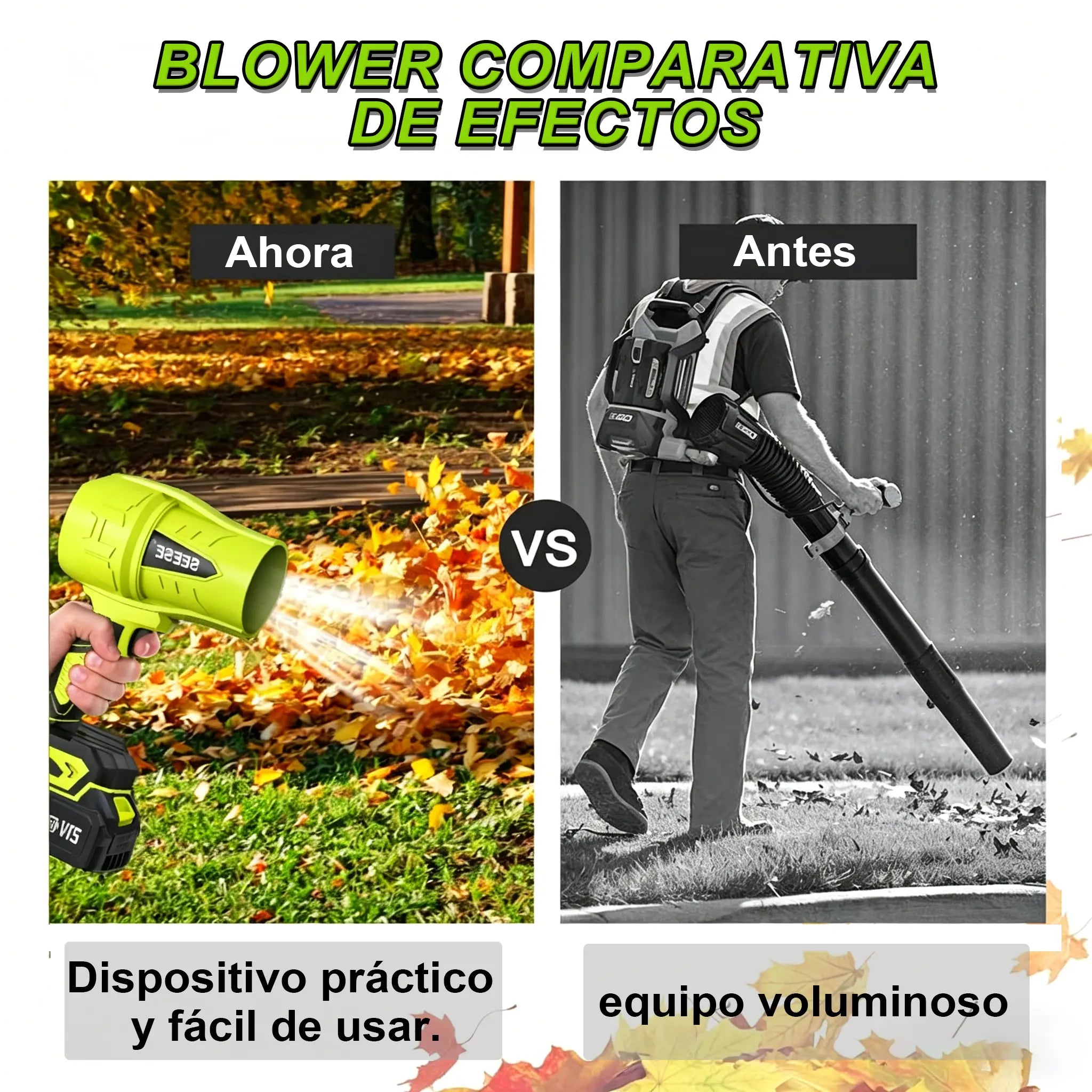 SEESE Soplador Inalámbrico Profesional Turbo Jet