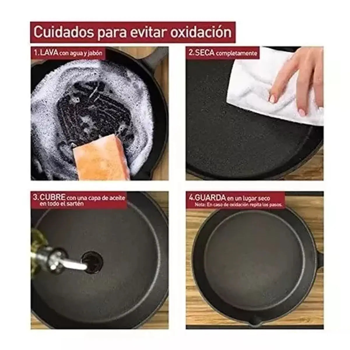 Sartenes Antiadherentes de Hierro Fundido