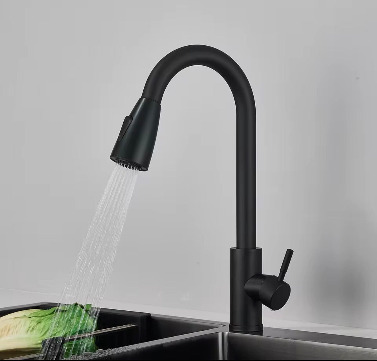 Fregadero de Cocina de Acero Inoxidable 55x45 / 80x45 cm con Mezcladora y Dispensador de Jabón