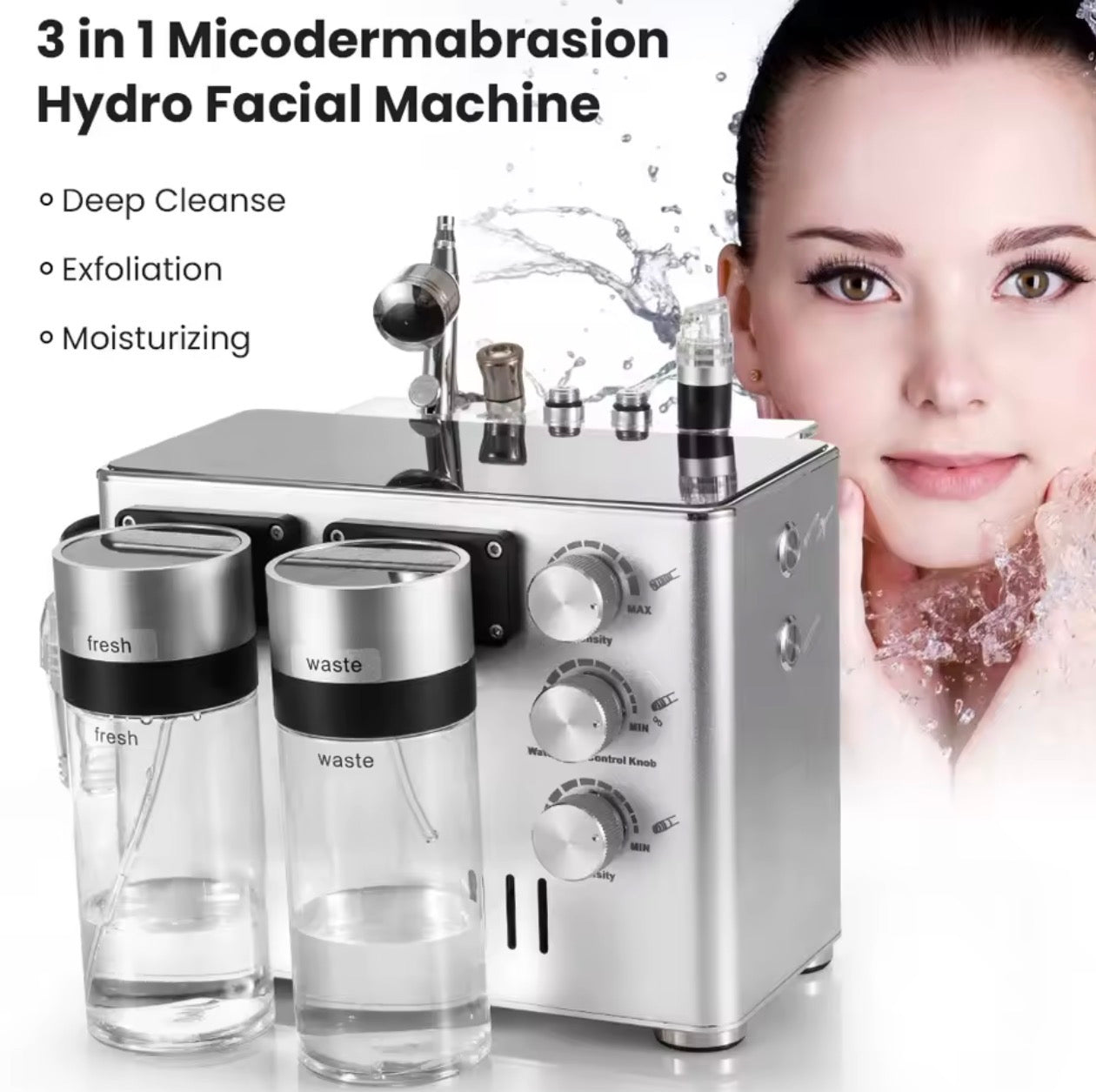 Máquina de hidrodermoabrasión 3 en 1,