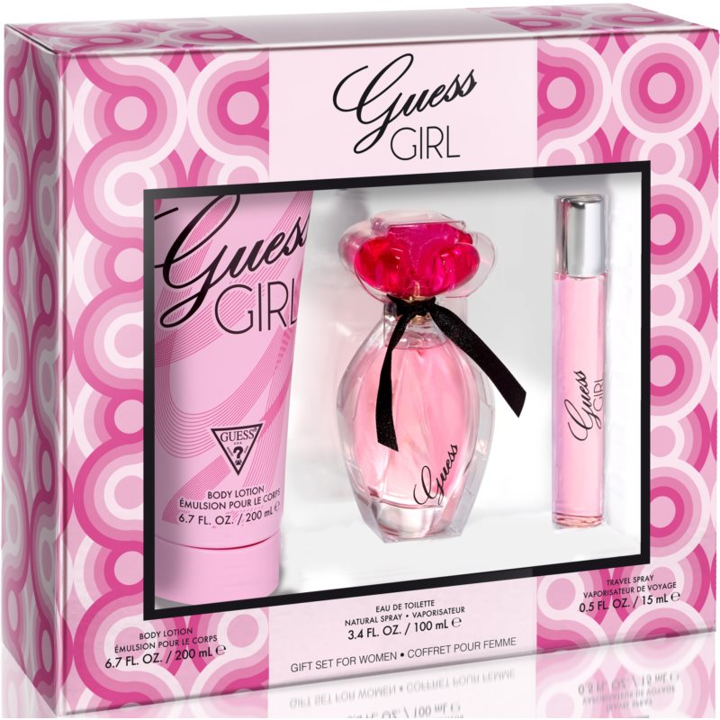 Guess: Guess Girl EDT 100ML + Body Lotion  200ML + Miniatura 15ML EDT Set De Dama