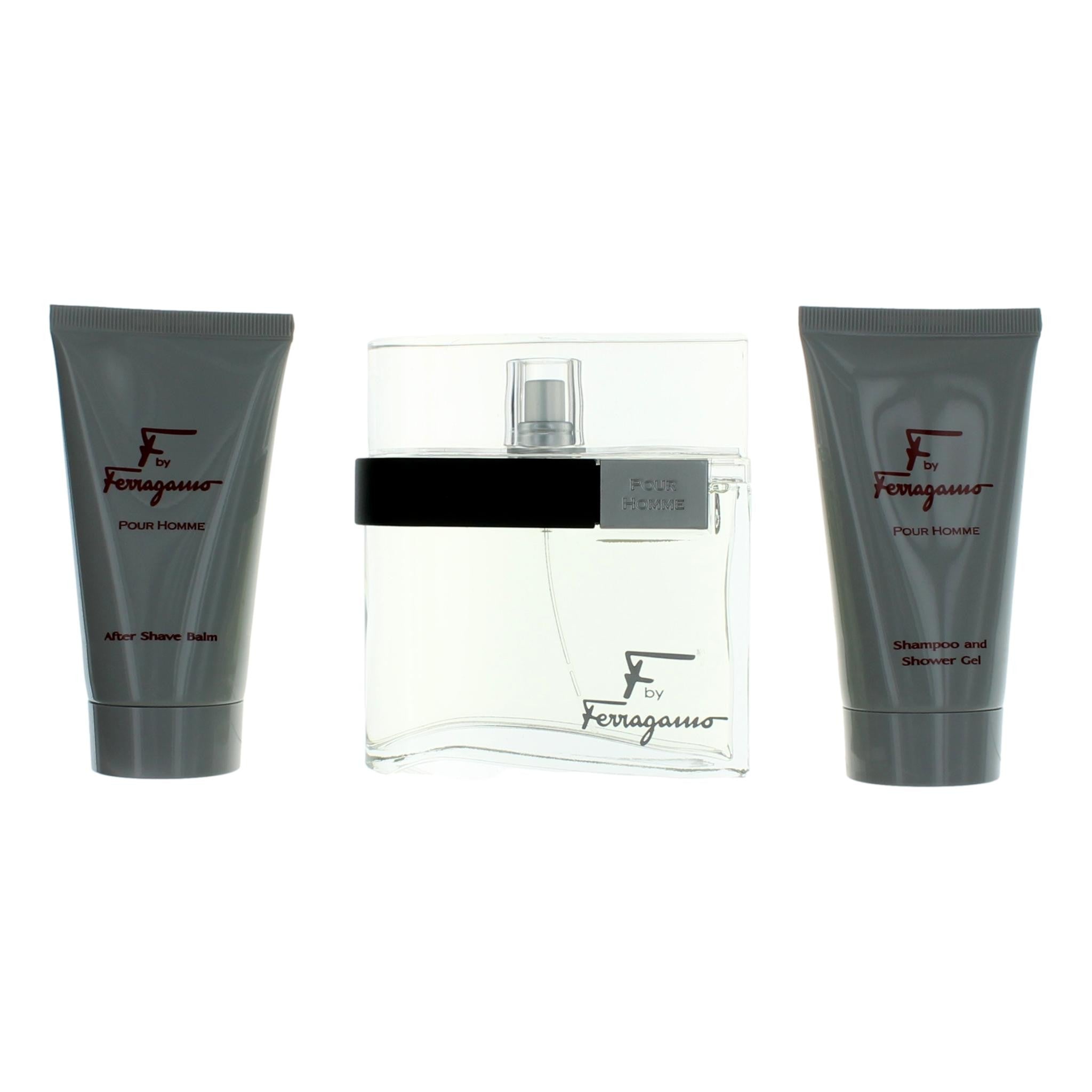 Pour Homme EDT 100 ML + Shampoo And Shawer Gel 75ML + After Shave Balm 75ML EDT Set De Caballero 100ML