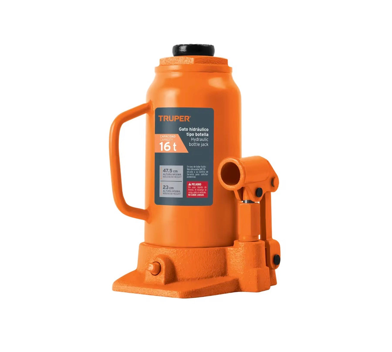 Gato hidráulico tipo botella Truper 16 toneladas
