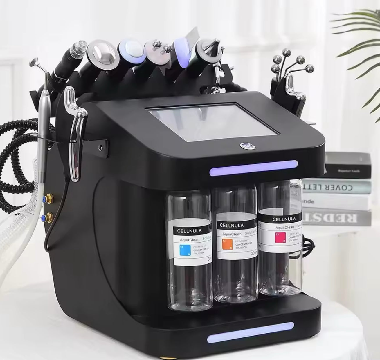 Máquina Hydro Facial 10 en 1 Profesional – Color Negro