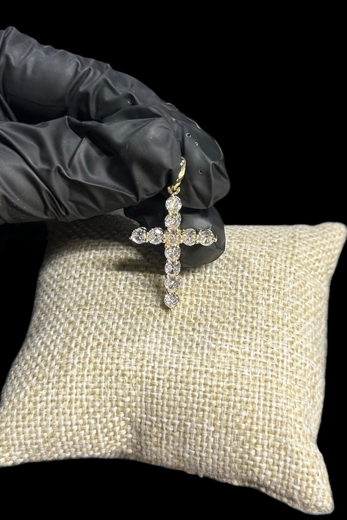 Dije Cruz 3 cm Oro Laminado 18 K