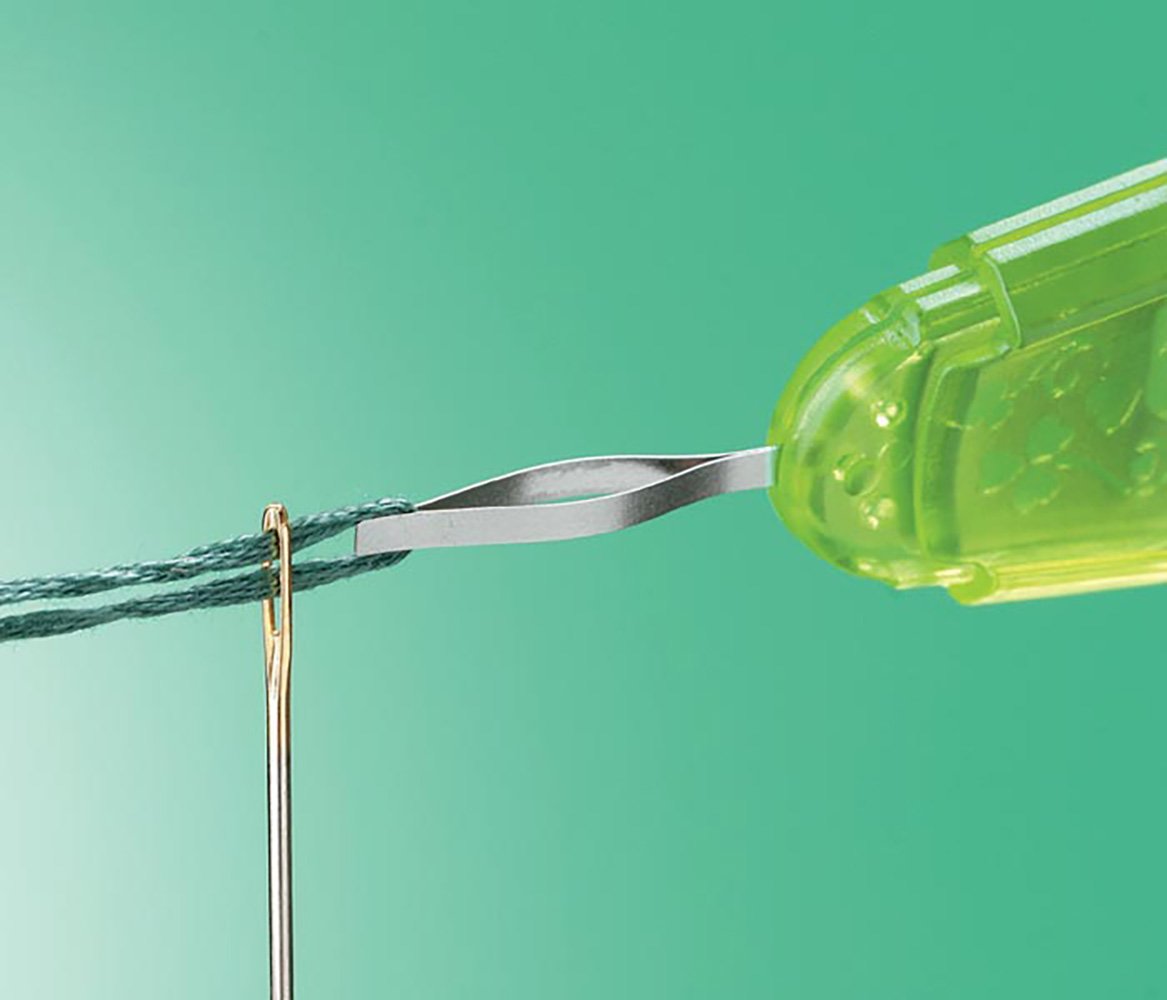 Enhebrador para Agujas de Bordado - Verde Manzana Clover