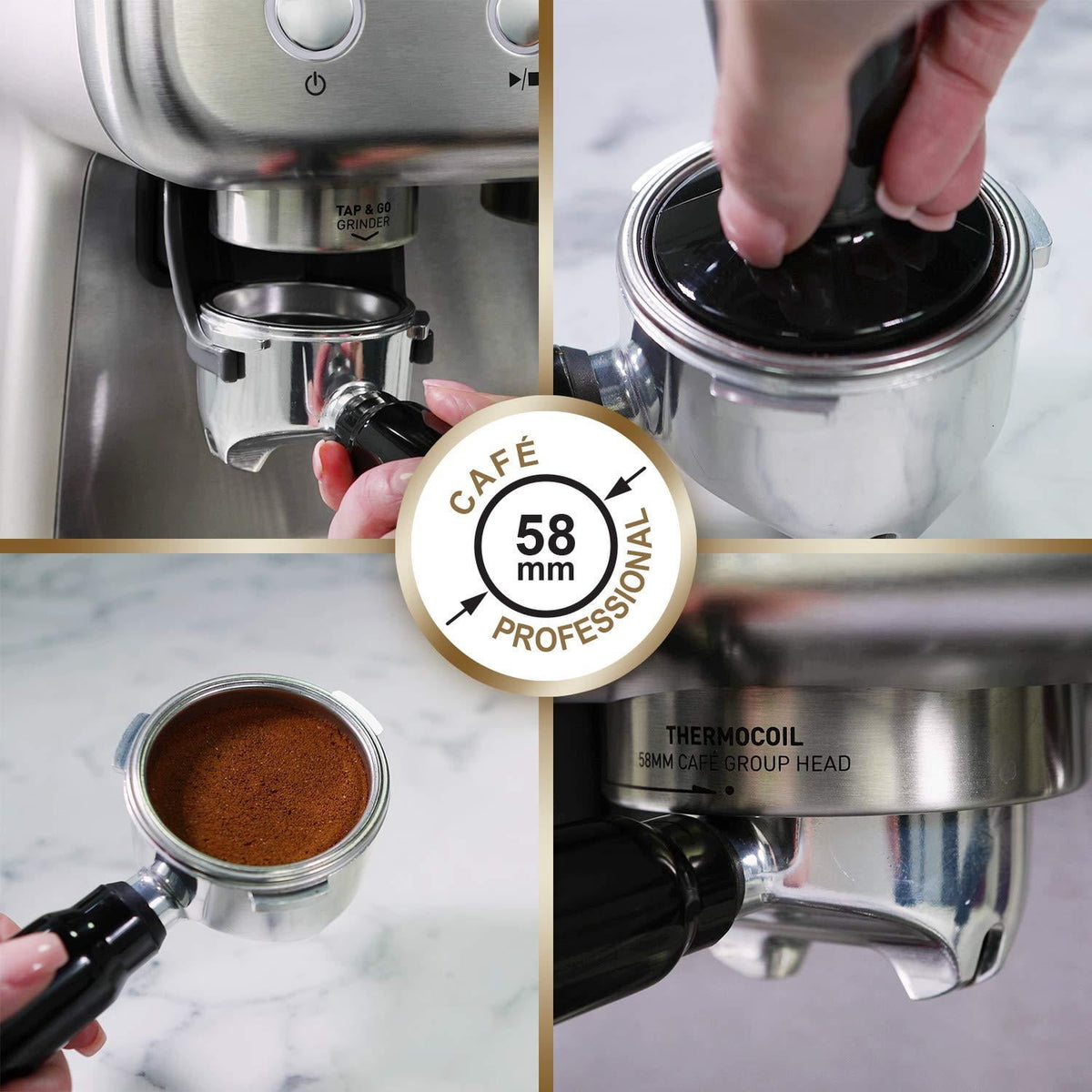 Cafetera con molinillo