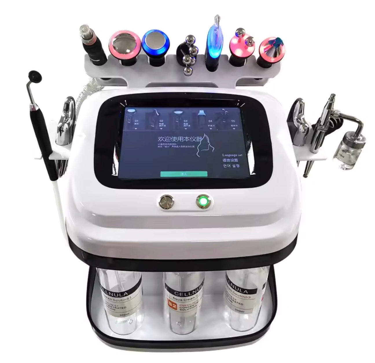 10 en 1  equipo de dermoabrasión Facial