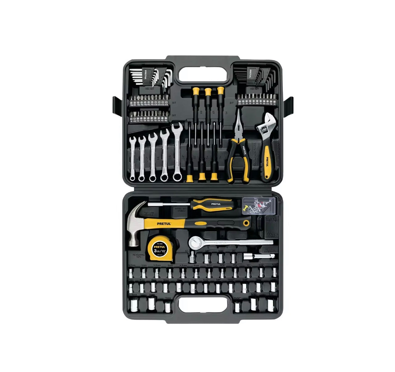 Juego de herramientas Pretul 104 piezas con estuche