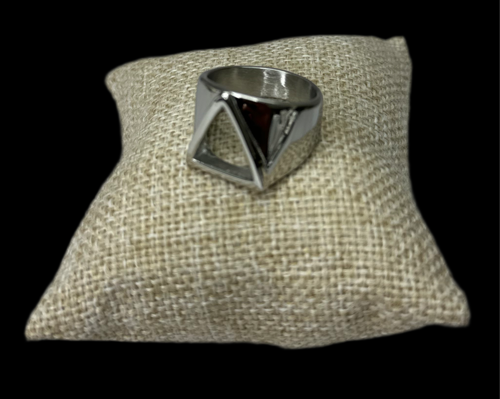 Anillo Triangulo Plata