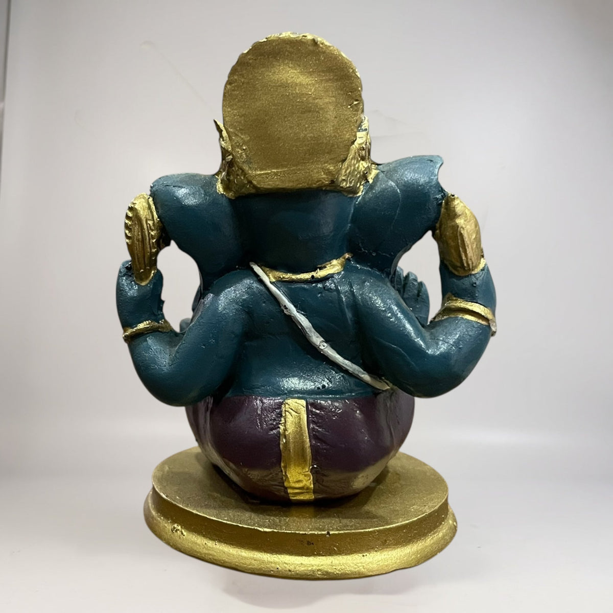 Ganesh 8.5 Cm Resina Nacional Pintado A Mano