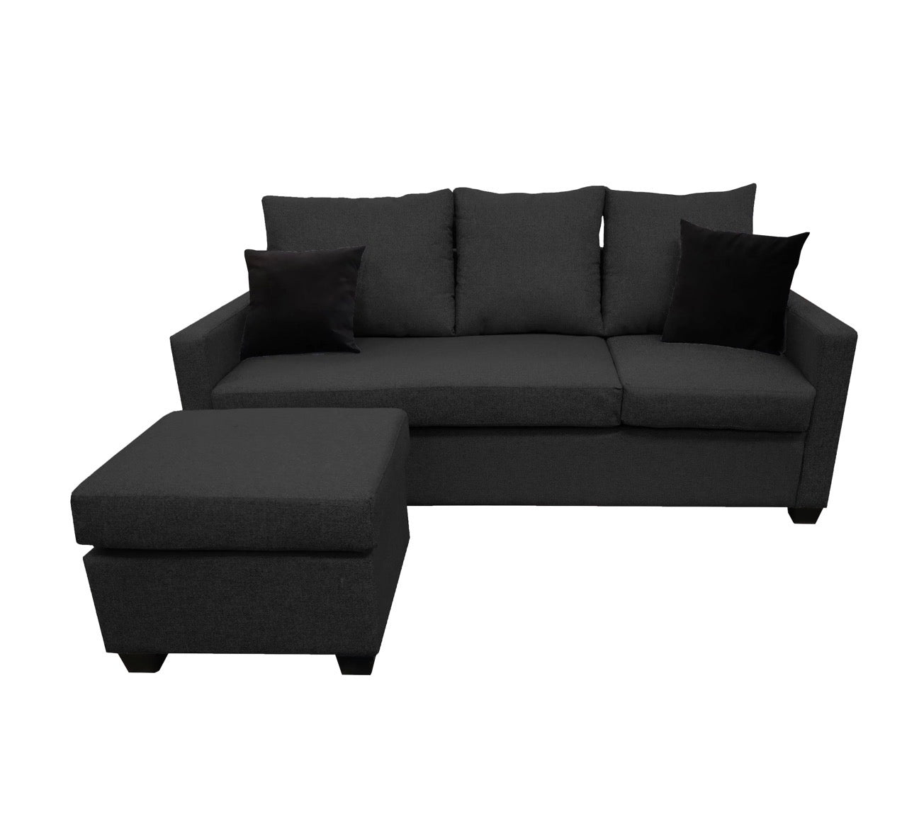 Sala Esquinera El Bazar Store Denver Gris Oxford, 200x140 cm, Lado derecho e Izquierdo, Lino nacional, Sofa