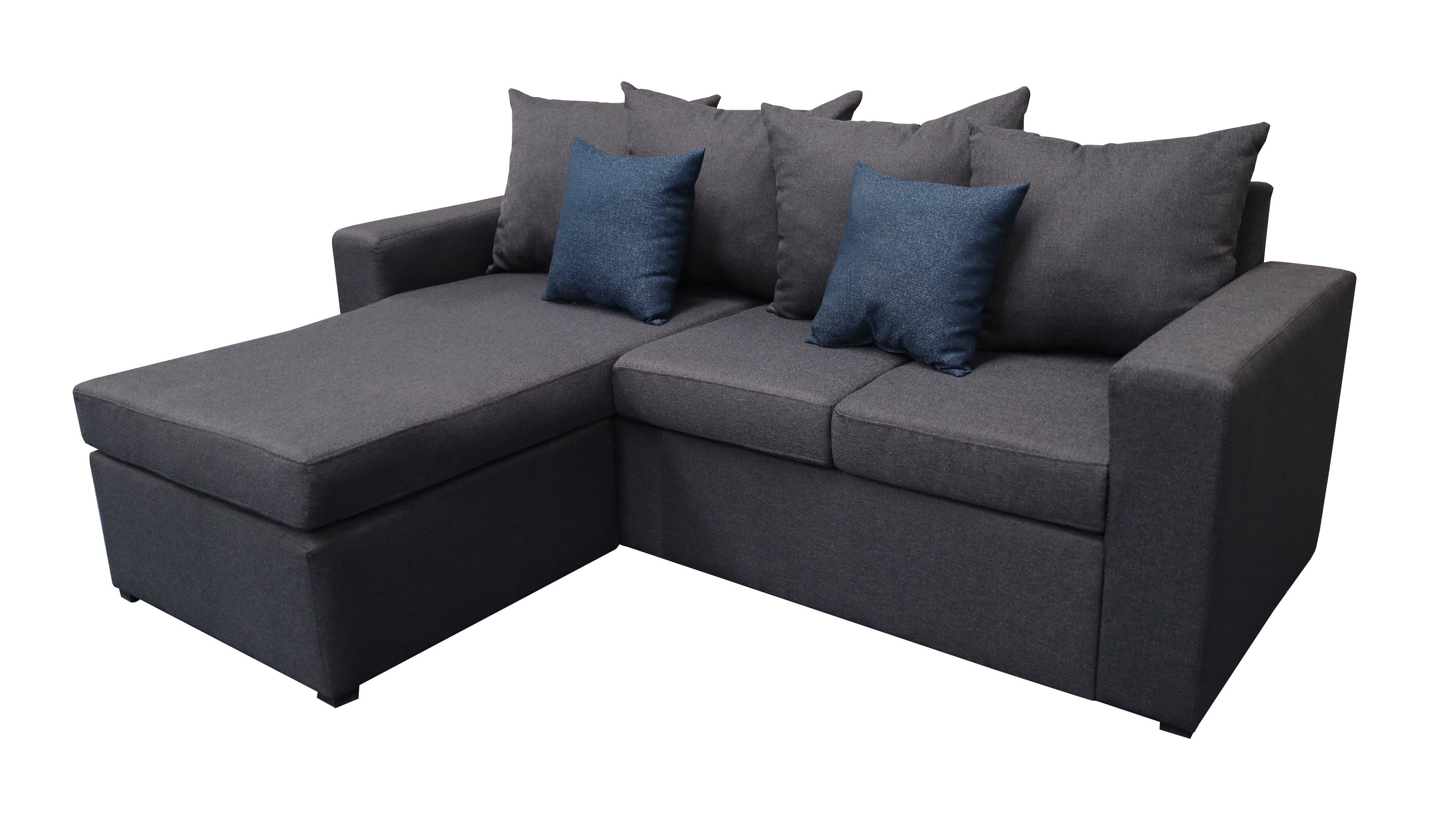 Sala Esquinera EL BAZAR STORE Ares 215x165 cm Lino nacional Gris Oxford