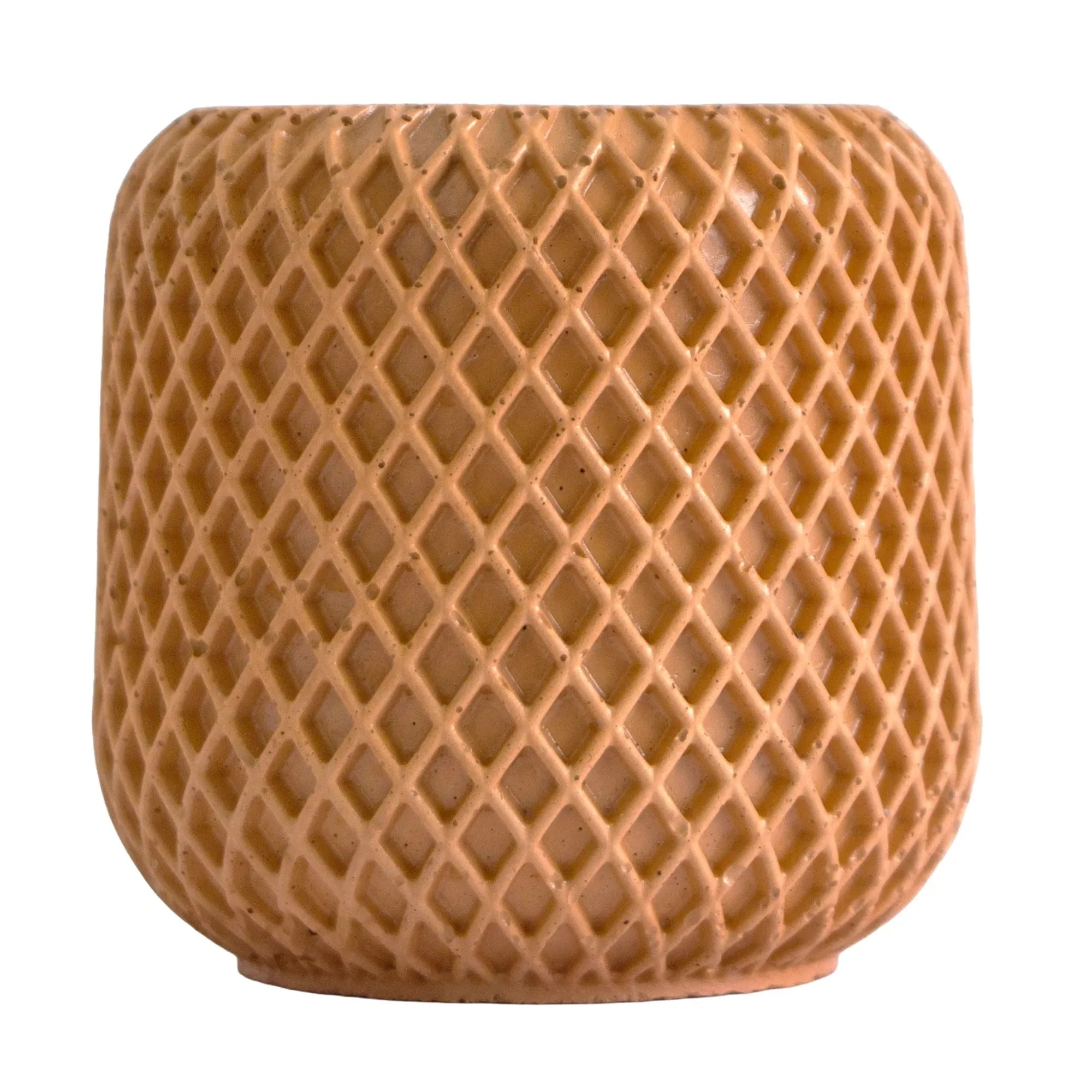 EOL - 90ml - Carrara Vaso de Concreto para velas - Frasco Marrón / Café