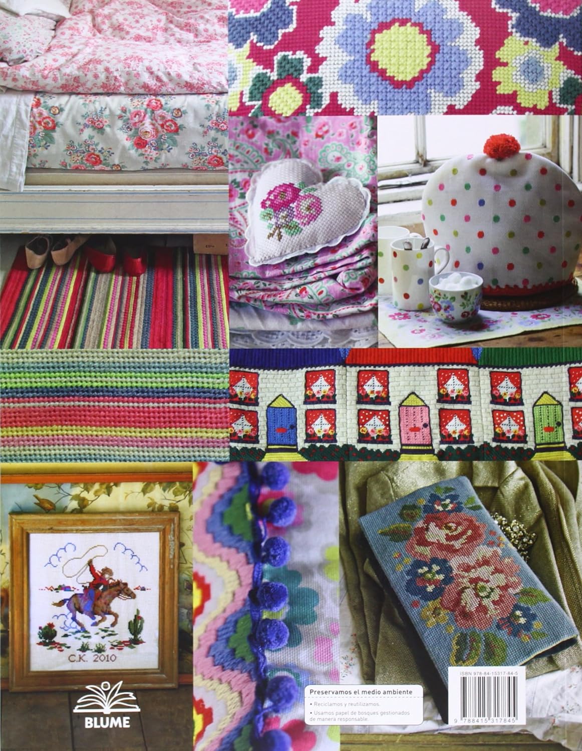 Libro Bordar de Cath Kidston 30 proyectos de costura con patrones 160 páginas