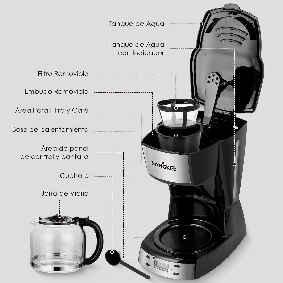 Cafetera por Goteo Sangkee