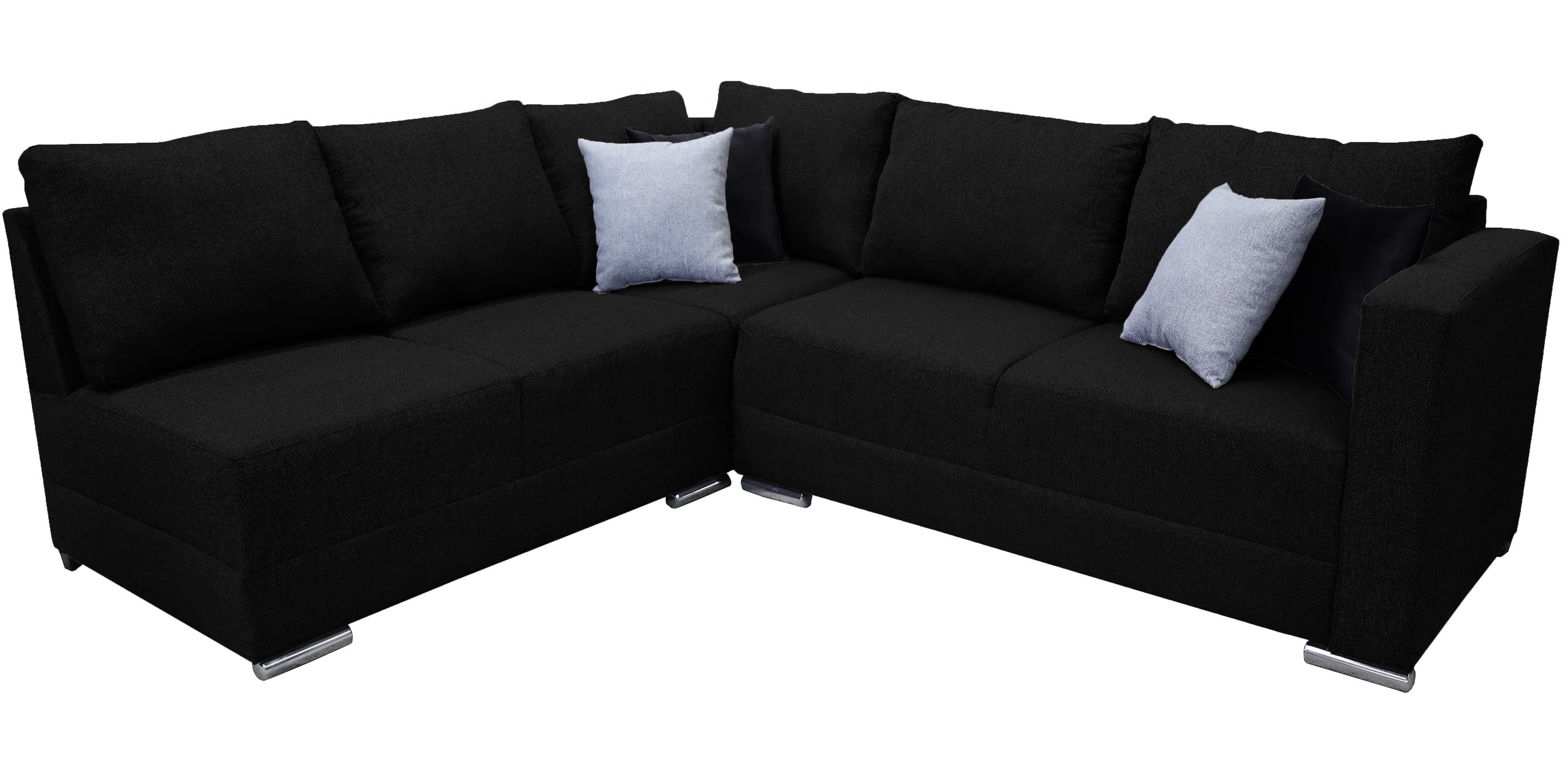 Sala esquinera Tempo 215 x 255 cm Negro Lino nacional EL BAZAR STORE Moderna modular