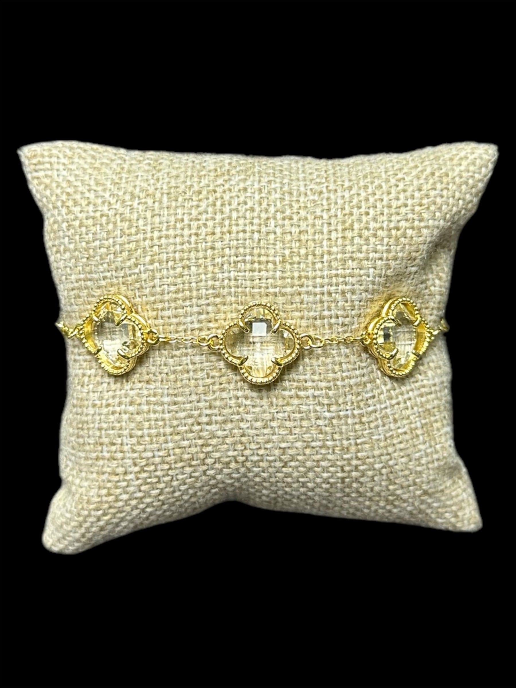 Pulsera VC Oro Laminado Blanca