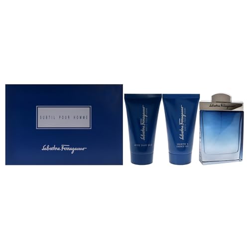 Subtil Pour Homme + Shower Gel 75ML + After Shave Balm 75ML EDT Set De Caballero 100ML