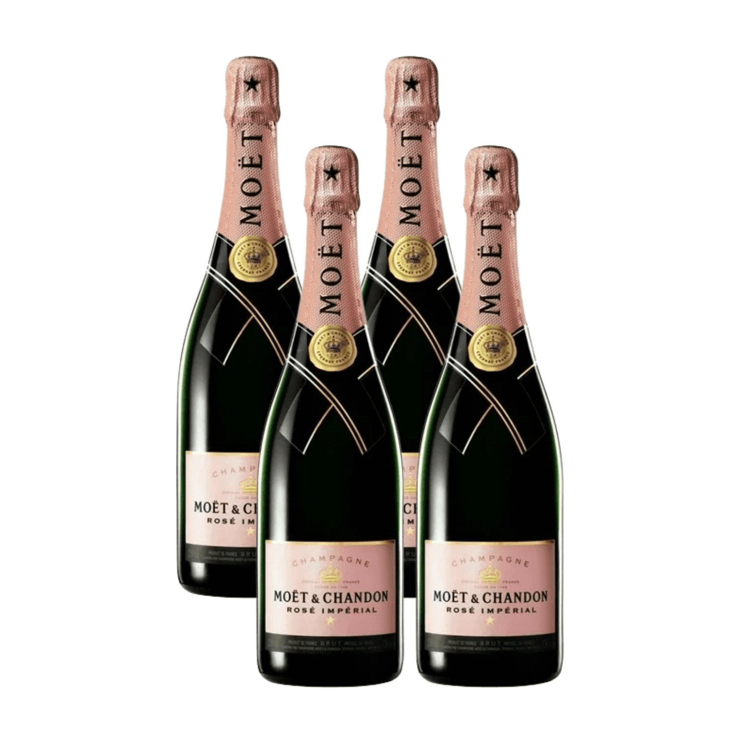 Pack de 4 Champagne Moet Chandon Brut Imperial Rose 750 ml