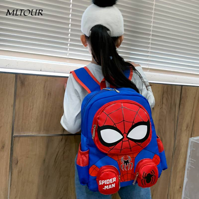 3D De Dibujos Animados Spiderman Mochila