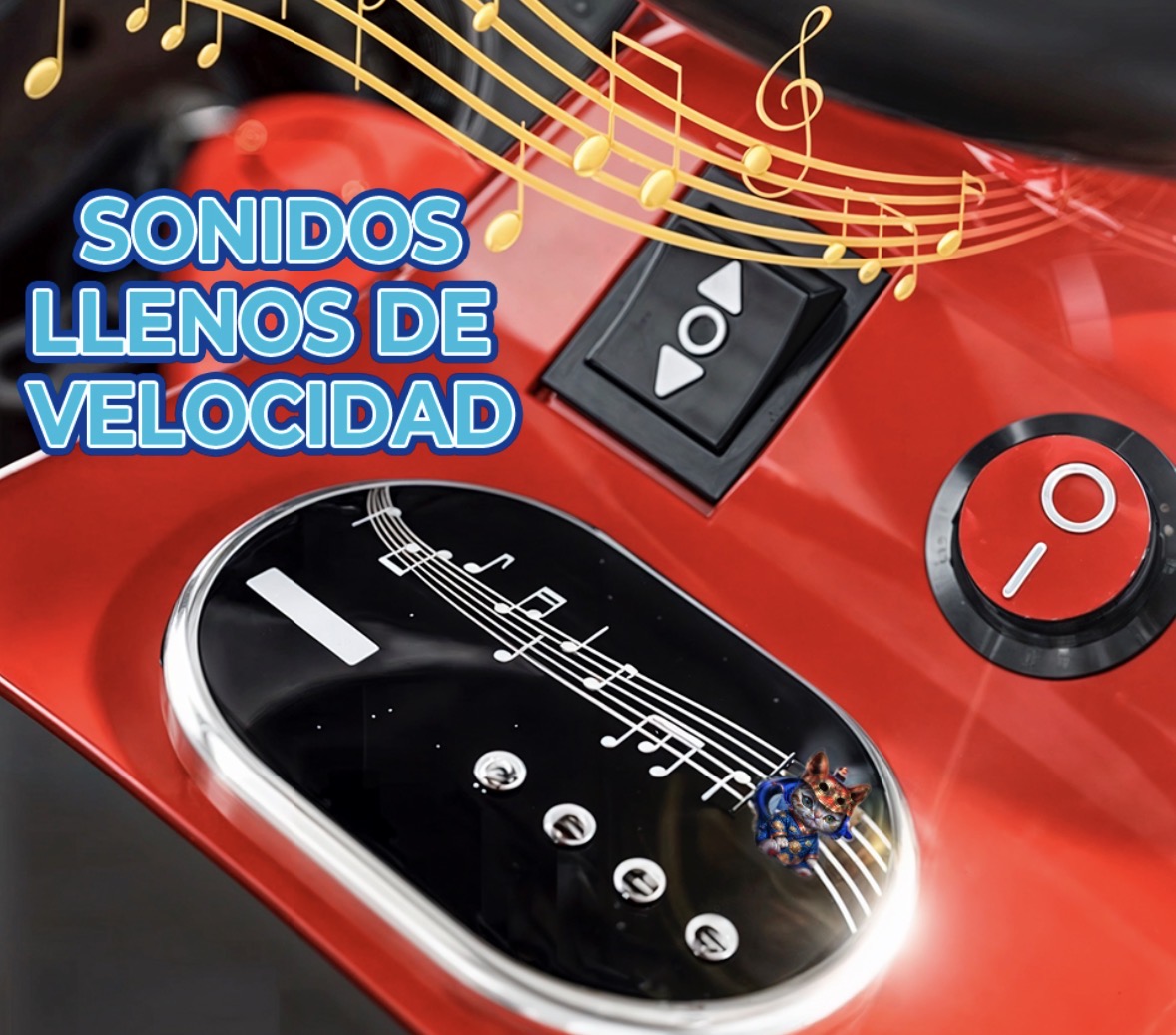 Auto de Carreras Montable Eléctrico con Sonido y Control